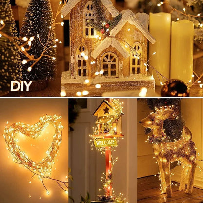 USB LED Firecracker Fairy Lights with Remote Control