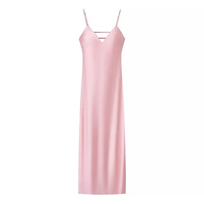 Yellow Stain Sleeveless Loose Fit Dress