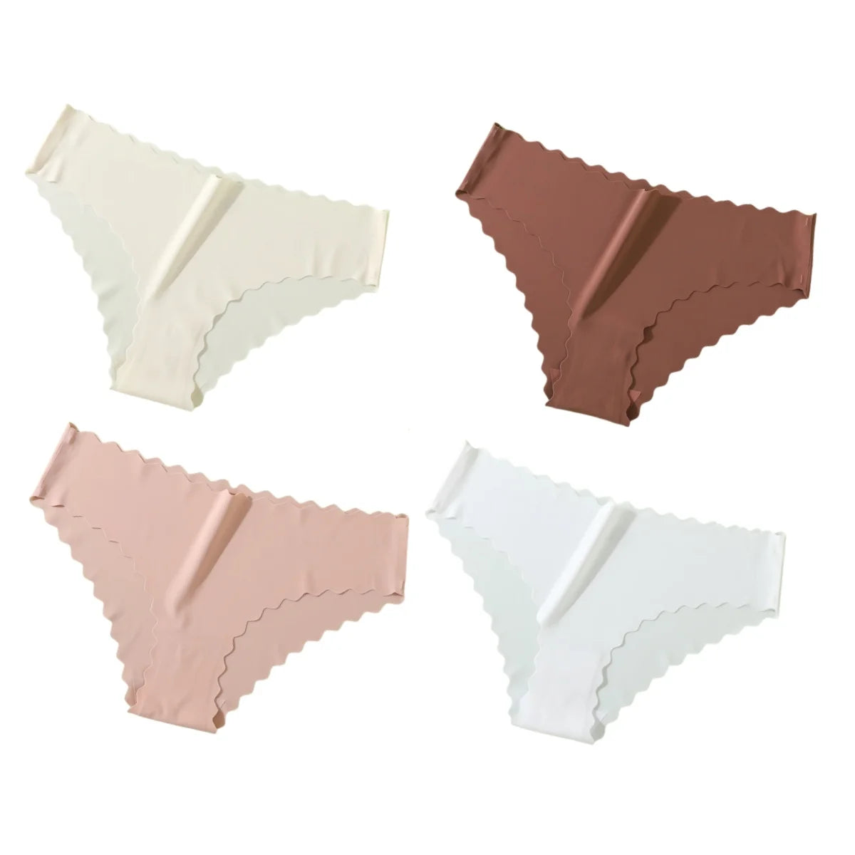 4Pcs Seamless Low Rise Briefs