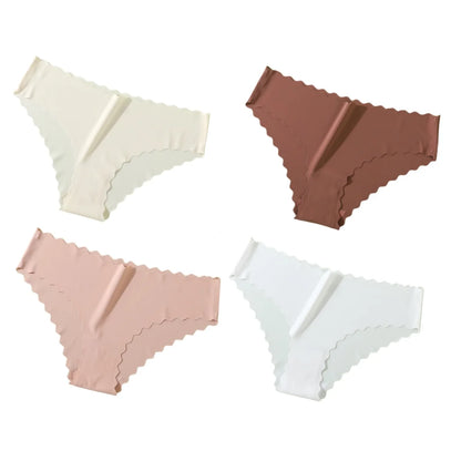 4Pcs Seamless Low Rise Briefs
