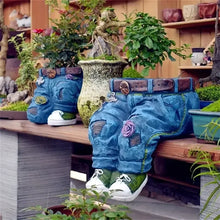 Jeans Pants Shape Flower Pot