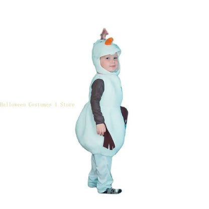 Kids Olaf Snowman Cosplay Costume Set