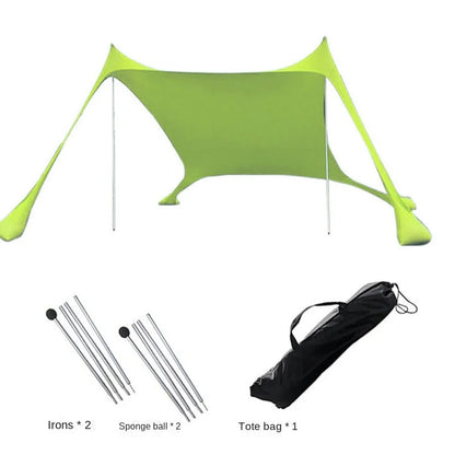 Windproof Pop Up Awning Outdoor Beach Sun Shade