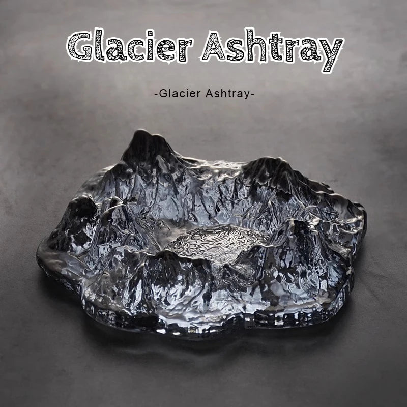 Glass Glacier Crystal Ashtray