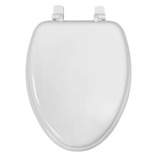 Durable Elongated White Toilet Seat