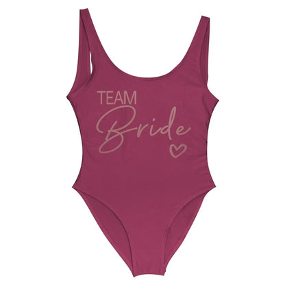 Women’s "Bride" & "Team Bride" One-Piece Swimsuit
