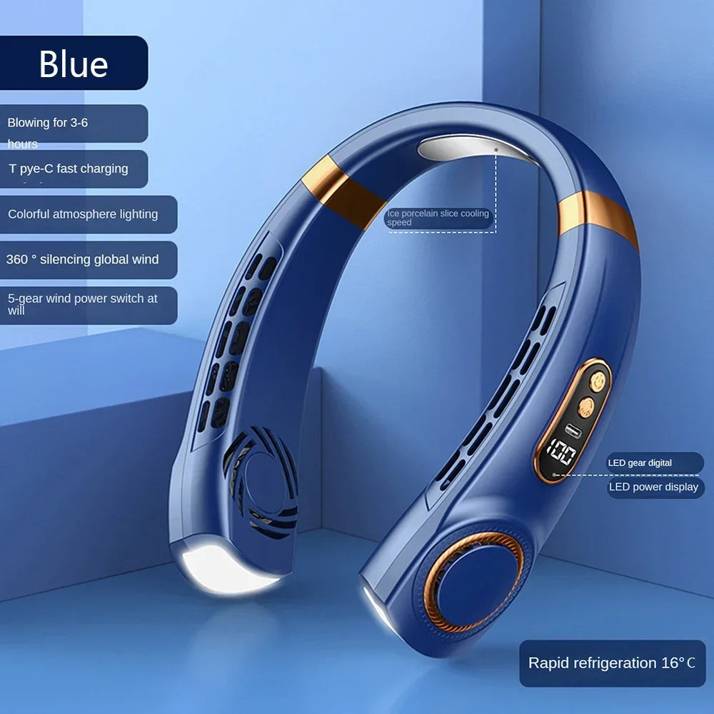 Portable Bladeless Mini Hanging Neck Fan