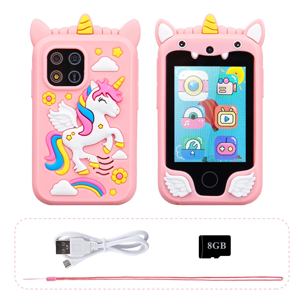 AMORUS Kids Smart Phone Toy with Dual Camera & MP3 Player