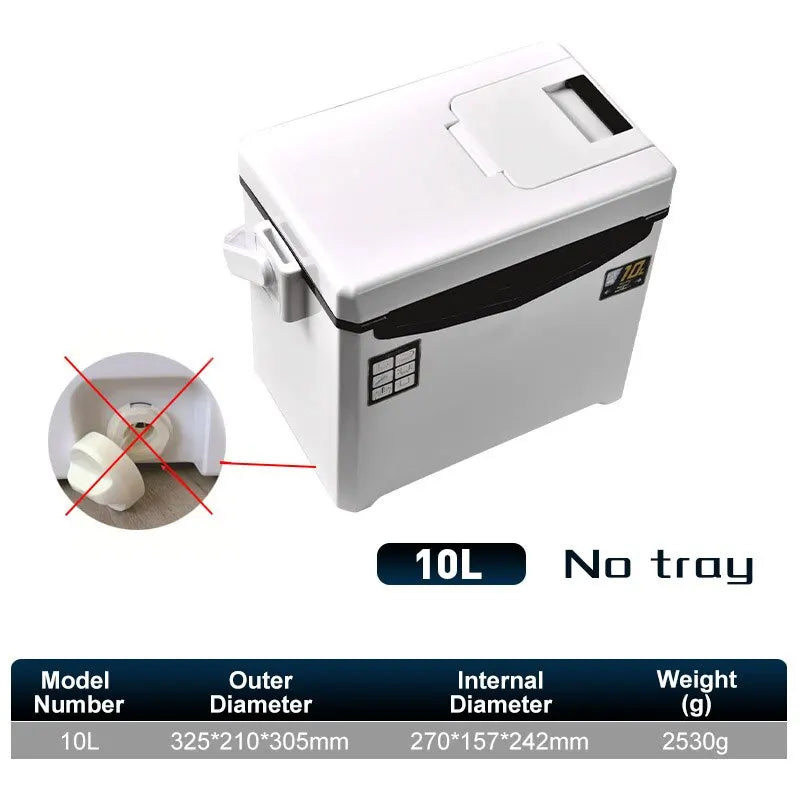 Portable Insulated Fishing Cooler & Tackle Box