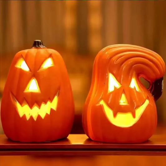 LED Illuminated Halloween Jack-o'-Lantern Pumpkin Light Decoration