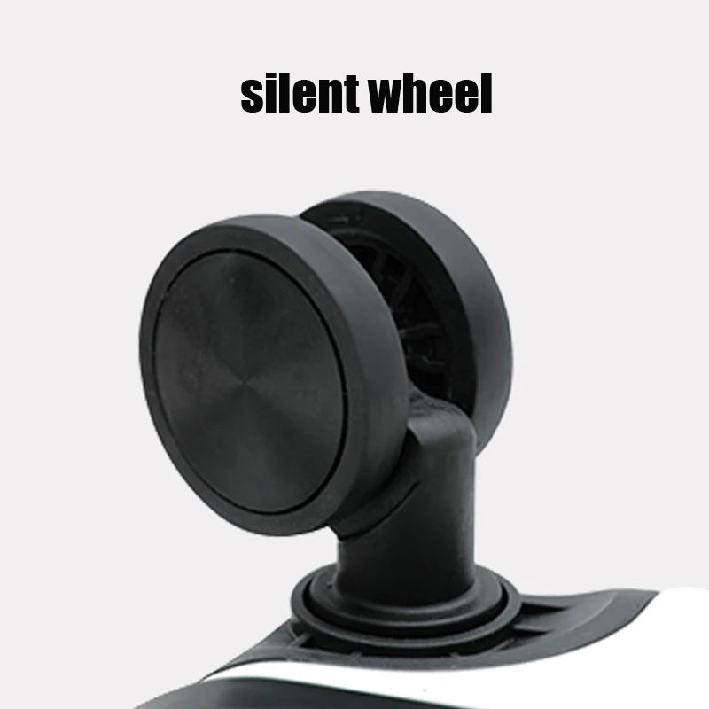 Multi-Functional Silent Wheel Suitcase with USB Charging Port Cup Holder & Practical Hook