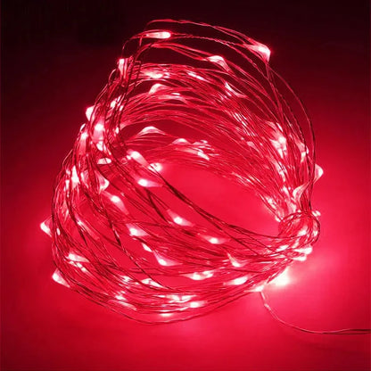 LED Copper Wire Battery-Powered Fairy String Lights