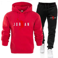 Fashionable Hooded Pullover + Jogging Pants Set