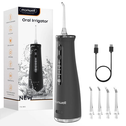 Cordless Water Dental Flosser 4 Jet Tips 4 Modes