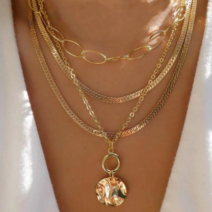 5pcs Simple Braided Bead Chain Necklaces