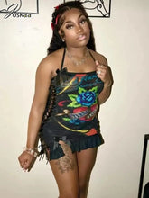 Joskaa Printed Wacky Contrast Dress