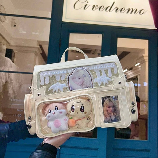Y2K Harajuku Transparent Window Ita Bag Crossbody Shoulder Bag