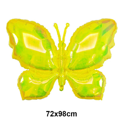 Large Butterfly Aluminum Foil Balloon - Party Decor & Photo Prop