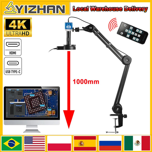 YIZHAN 150X Digital Microscope 4K 60MP HDMI USB