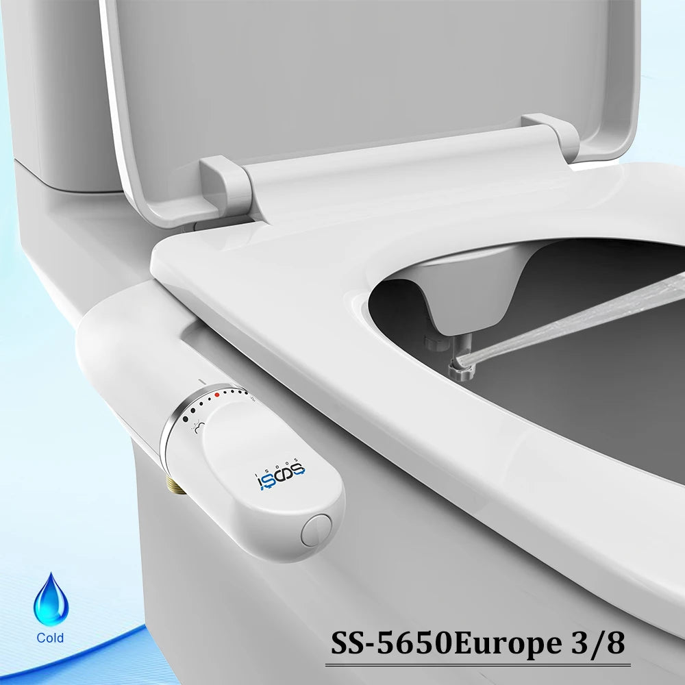 SOOSI Ultra-Slim Bidet Attachment with Dual Nozzles and Adjustable Water Pressure