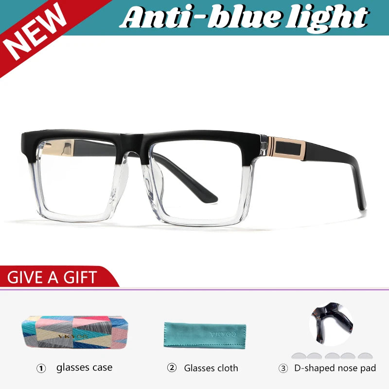 VICKY Geometric Square Large Frame Design Reading Glasses