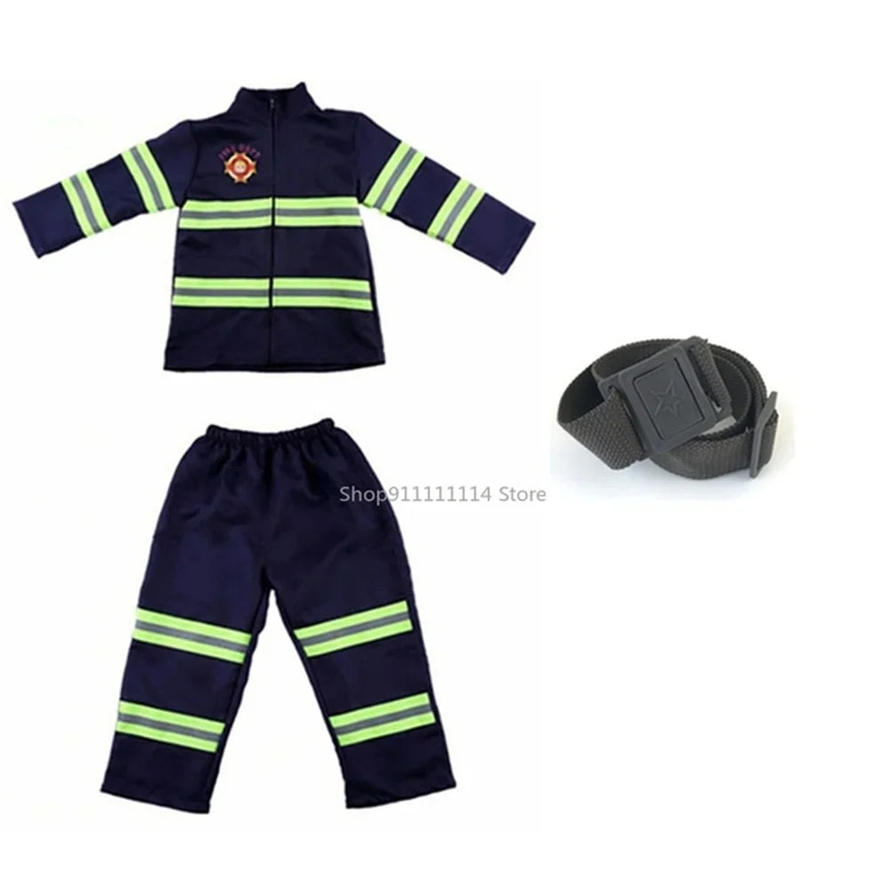 Halloween Kids Firefighter Uniform
