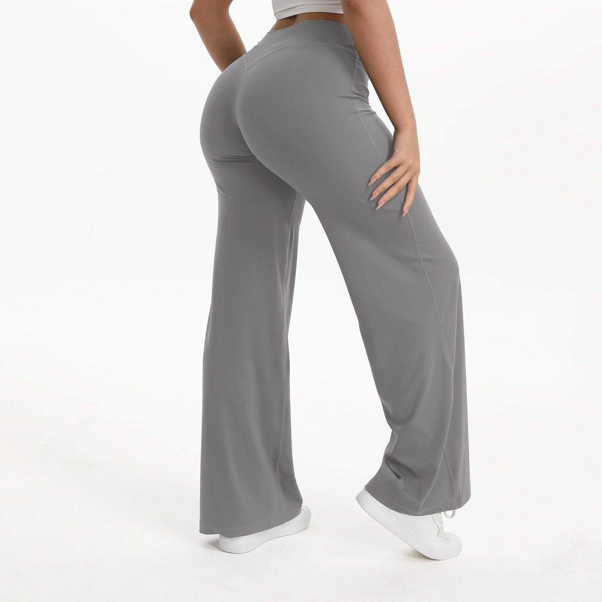 NCLAGEN Women’s Seamless Flare Yoga Leggings – High-Waist Butt Lifting Activewear