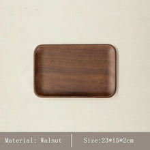 HeMu Walnut Beech Whole Wooden Japanese Dining Tray