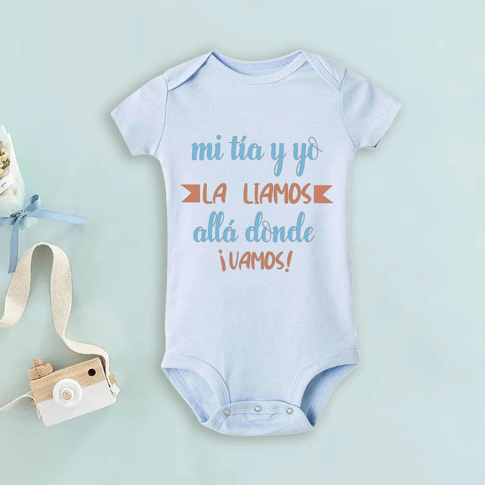 My Uncle Loves Me Very Much Print Baby Bodysuit