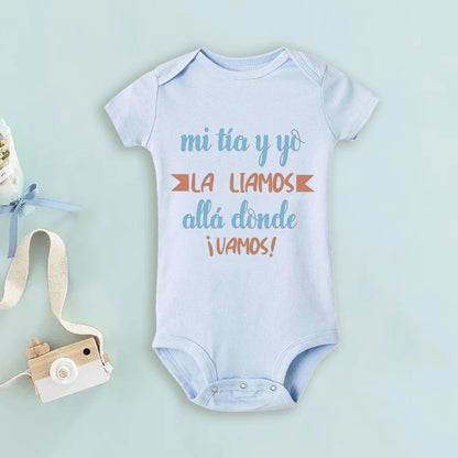 My Uncle Loves Me Very Much Print Baby Bodysuit