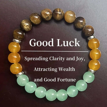 Amethyst Tiger Eye Crystal Quartz Bracelet