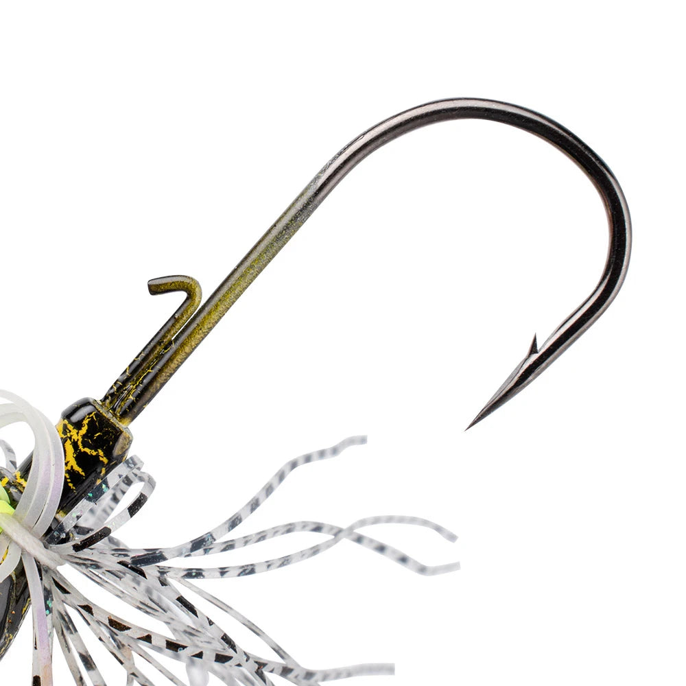 Chatter Weedless Metal Blade Rubber Jig Head Spinner Bait Lures Kit