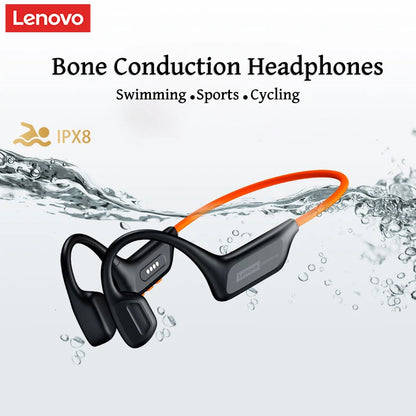 Lenovo S106 IPX8 Waterproof Bone Conduction Swimming Headphones