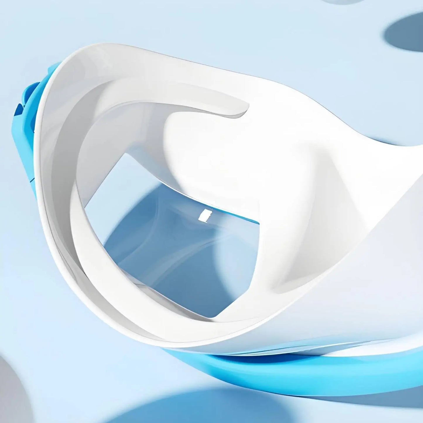Scuba Diving Mask & Snorkel Set - Tempered Glass Panoramic Vision Mask with Protective Nose Cover