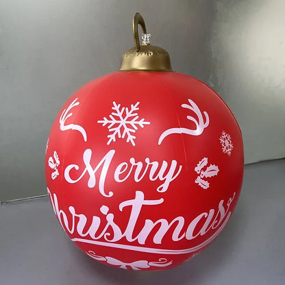 60CM Giant Outdoor Inflatable Christmas Ball Ornament