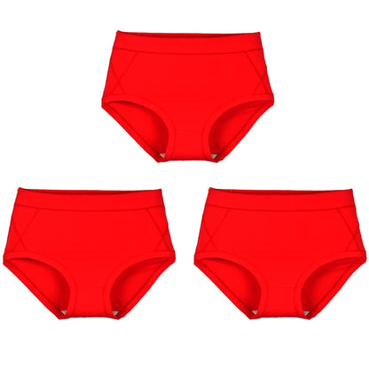 Women's High Waist Cotton Briefs (3-Pack)
