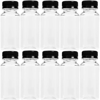 150-500ML Empty Plastic Drink Containers with Black Screw Caps