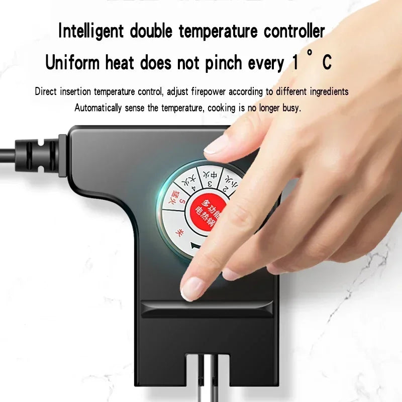 220V Multifunctional Indoor Electric BBQ Grill and Hot Pot