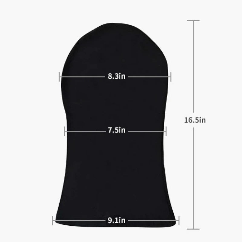 Breathable Pure Black Full Face & Exposed Eyes Cosplay Mask