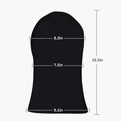 Breathable Pure Black Full Face & Exposed Eyes Cosplay Mask