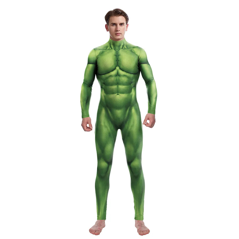 Superhero Bruce Banner Hulk Muscle Tight Costume