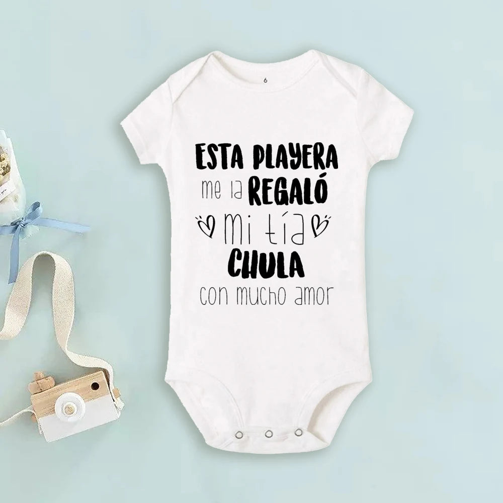 My Uncle Loves Me Very Much Print Baby Bodysuit