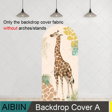 Giraffe Print Arch Backdrop Cover Party Decorations