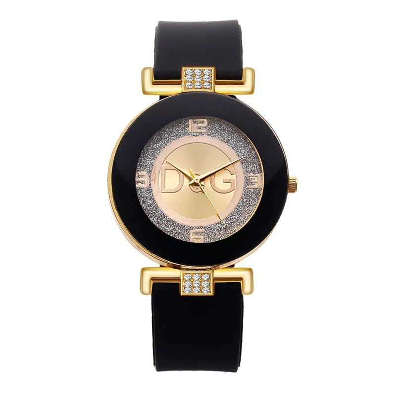 TOP DQG Silicone Band Quartz Wrist Watch