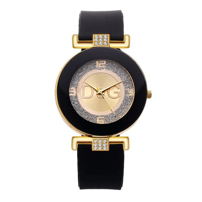 TOP DQG Silicone Band Quartz Wrist Watch