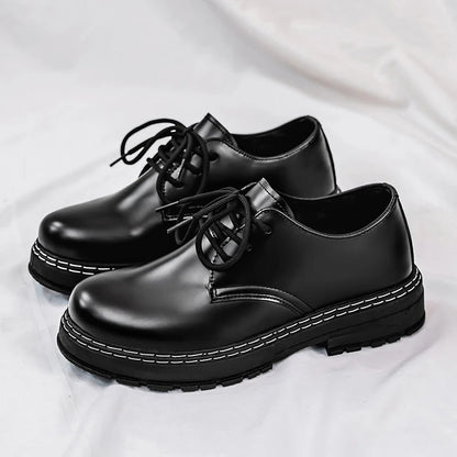 Men's Classic Round-Toe Casual Business Lace-Up Dress Shoes