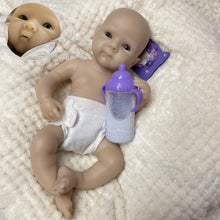 13" Open Mouth Bettie Girl Silicone Baby With Two Outfits