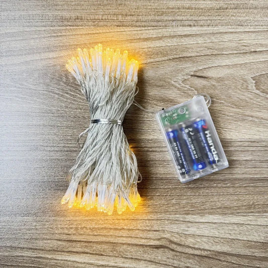 LED String Lights Clear Wire Warm White Christmas Lights
