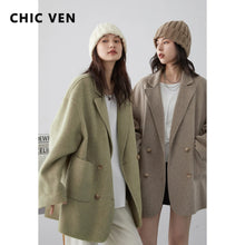 CHIC VEN Solid Loose Casual Jacket