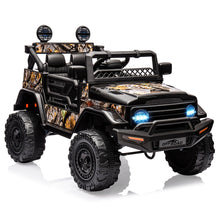 12V Ride On Truck with Remote Control Spring Suspension Bluetooth Connectivity and Led Lights